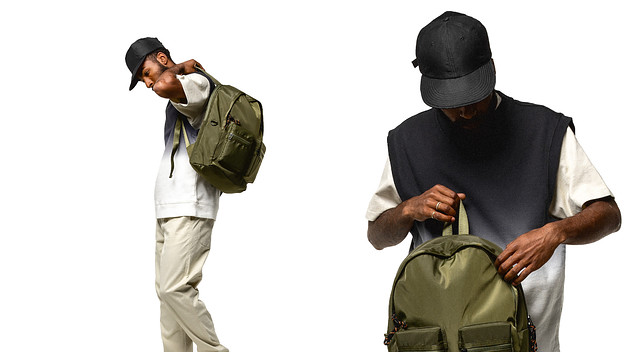 Model wearing items from the TAIKAN 010 collection.