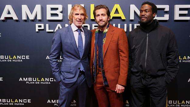 Director Michael Bay, actor Jake Gyllenhaal and actor Yahya Abdul-Mateen II