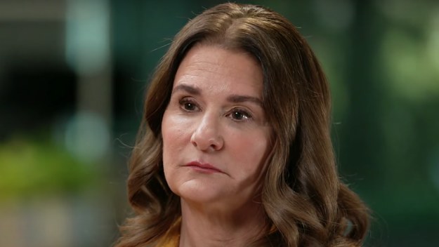 Melinda Gates is pictured in an interview