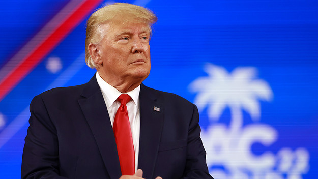 Donald Trump speaks during CPAC conference in 2022