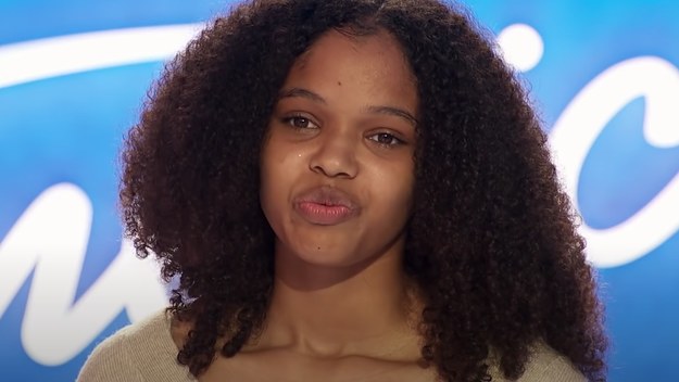 Grace Franklin, granddaughter of the iconic singer Aretha Franklin, performs on 'American Idol.'