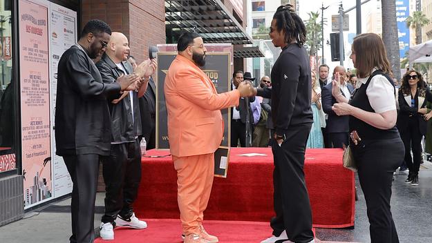 Sean Combs, Fat Joe, DJ Khaled and Jay-Z attend the Hollywood Walk of Fame Star Ceremony for DJ Khaled