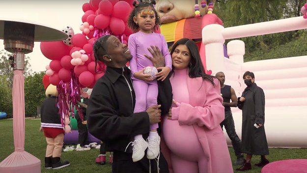 Travis Scott and Kylie Jenner and Stormi