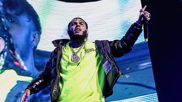 Rapper Tekashi 6ix9ine performs during the MiamiBash 2021