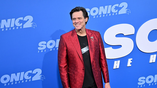 Jim Carrey attends the Los Angeles Premiere Screening of "Sonic The Hedgehog 2"