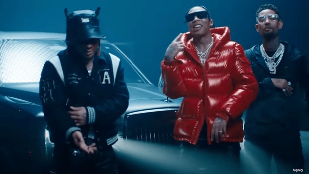 Tyla Yaweh, Trippie Redd, and PnB Rock in their new video for "Do No Wrong."