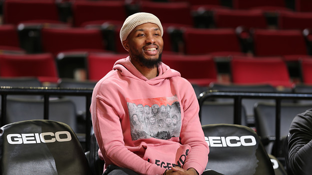 Damian Lillard Bench Moda Center 2022