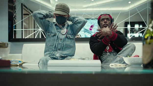 Nigo and Lil Uzi Vert are pictured in a new music video