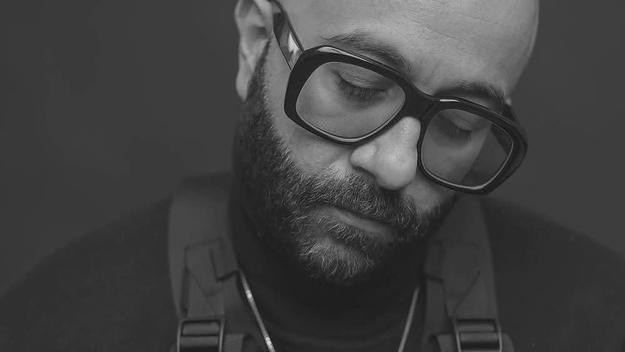 Montreal rapper Narcy in black and white