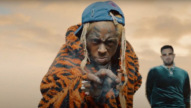 screenshot of Lil Wayne's new music video