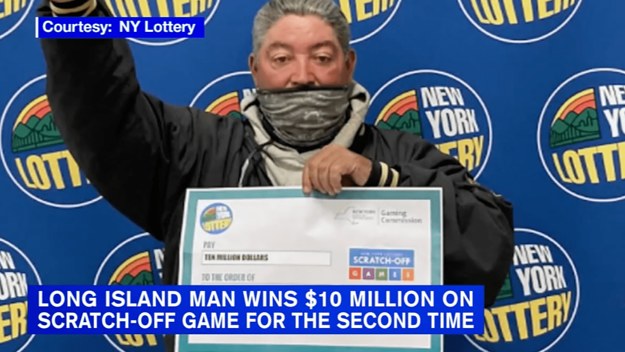 New York Lottery winner Juan Hernandez