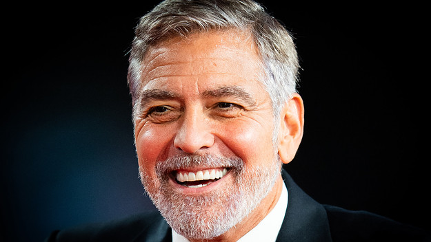 George Clooney attends "The Tender Bar" Premiere during the 65th BFI London Film Festival