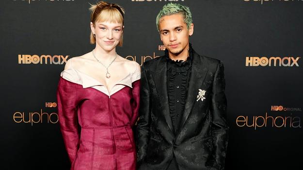 Hunter Schafer and Dominic Fike attend HBO's "Euphoria" Season 2 Photo Call