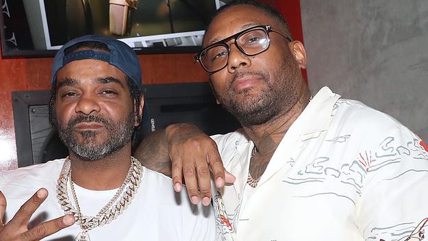 Jim Jones and Maino attend the Jim X Maino Studio Session in 2021