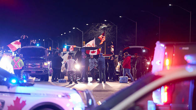 Alberta trucker convoy in Canada
