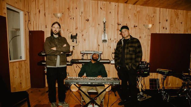 Keys N Krates pose in rehearsal space