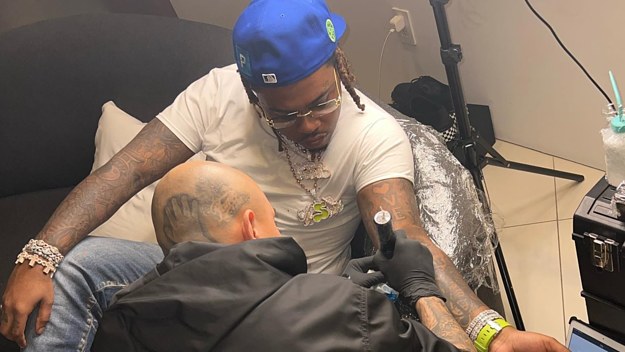 Gunna Instagram pic of P tattoo