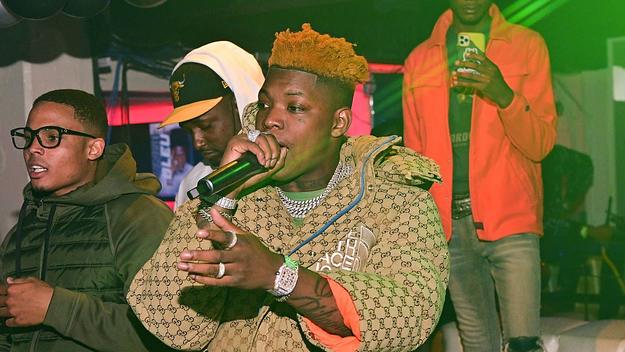 Yung Bleu attends a Party at Halo Lounge