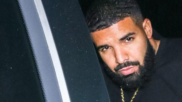 Drake pictured in a car in 2019