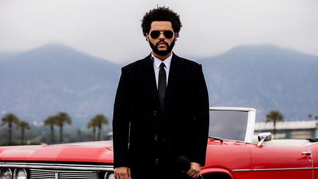 The Weeknd performing at 2021 Billboard Music Awards