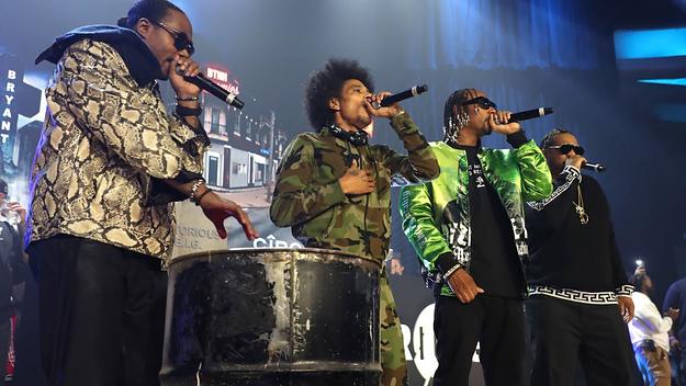 Flesh-N-Bone, Layzie Bone, Krayzie Bone and Wish Bone of Bone Thugs N Harmony perform