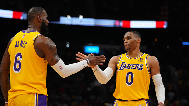 LeBron james Russell Westbrook Lakers Rocktes 2021