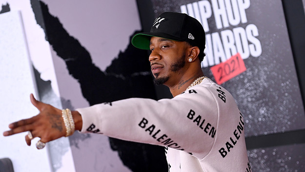 Benny the Butcher attends the 2021 BET Hip Hop Awards at Cobb Energy Performing Arts Center