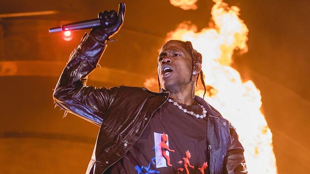 Travis Scott performs at Astroworld Fest 2021