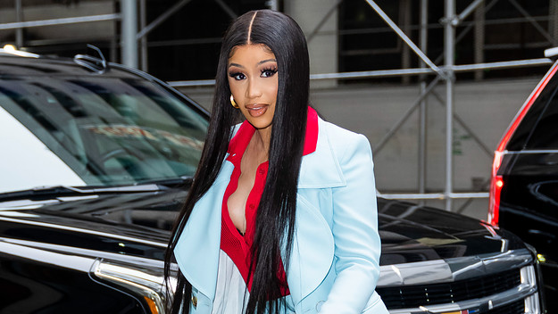 Cardi B is seen walking outside