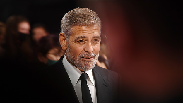 George Clooney attends "The Tender Bar" Premiere during the 65th BFI London Film Festival