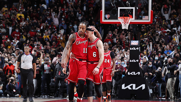 DeMar DeRozan Alex Caruso Lakers 2021