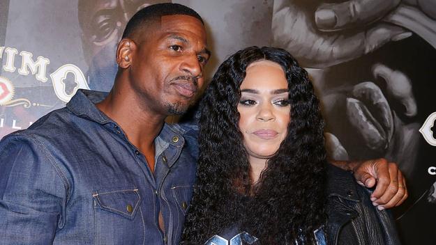 Faith Evans and Stevie J together.