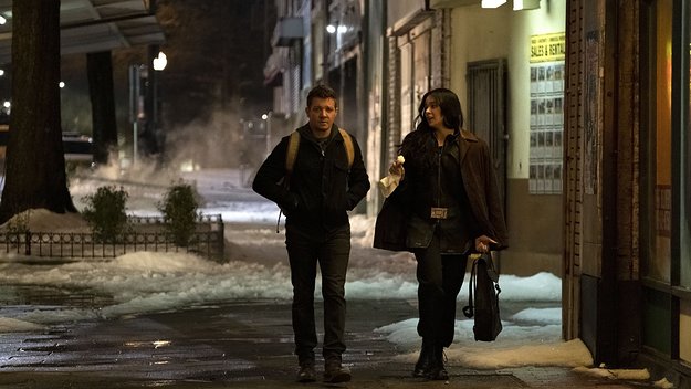 Jeremy Renner and Hailee Steinfeld in Marvel's 'Hawkeye'