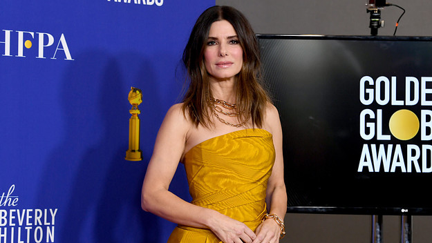 Sandra Bullock at the Golden Globes