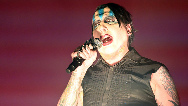 Marilyn Manson performs during the 2019 Louder Than Life Music Festival