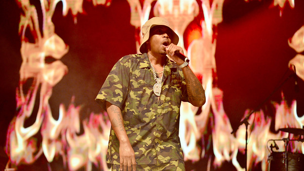 Nas onstage for post about new surprise release