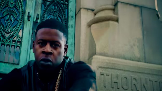Blac Youngsta poses in front of grave in new video