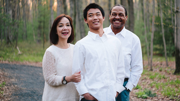 The family of Christian Hall is shown.