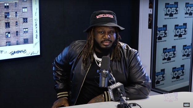 Screenshot of T-Pain on Angie Martinez show