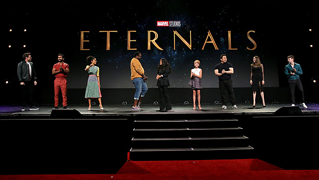 Cast of Marvel's 'Eternals' during Disney's D23 EXPO 2019.