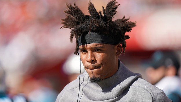 cam newton signs carolina panthers