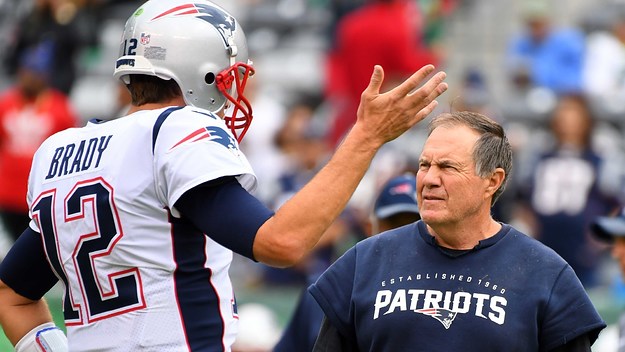Tom Brady Bill Belichick Patriots Jets 2017
