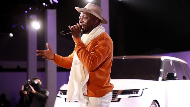 Wyclef Jean performing at Range Rover event.