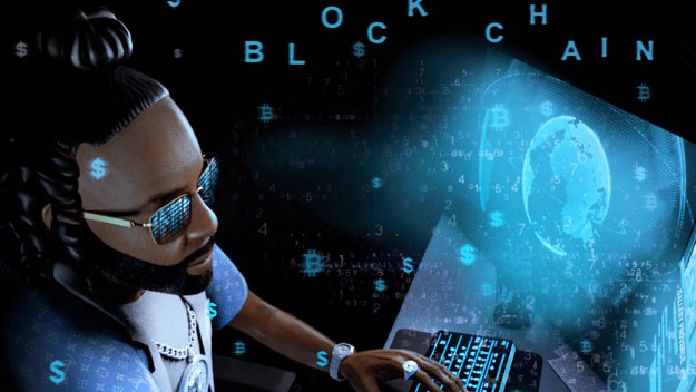 Cover art for Money Man new album 'Blockchain'
