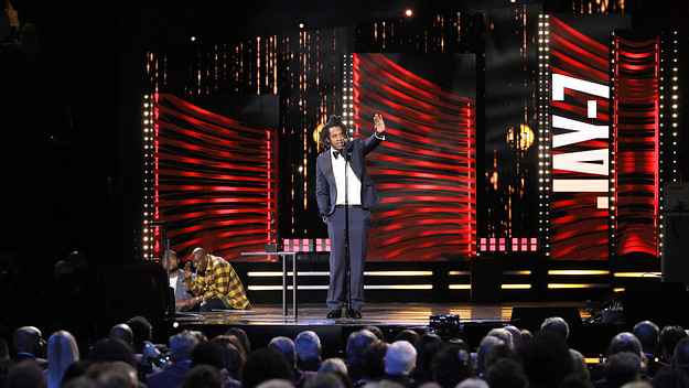 Jay-Z at the Rock Hall of Fame