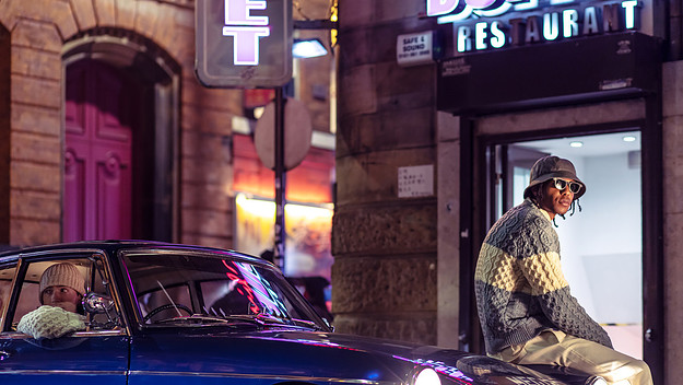 oi polloi aran jumper knitwear collection lead