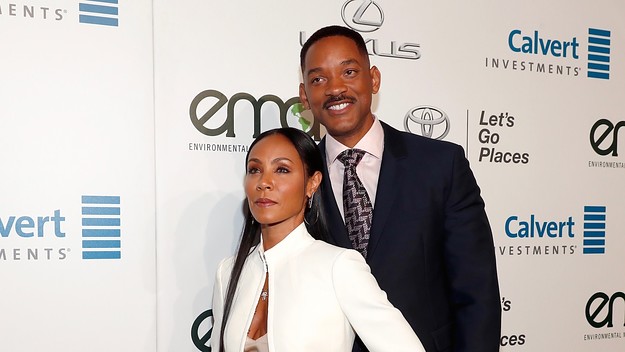 Jada Pinkett Smith (L) and Will Smith attend the Environmental Media Association 26th Annual EMA Awards