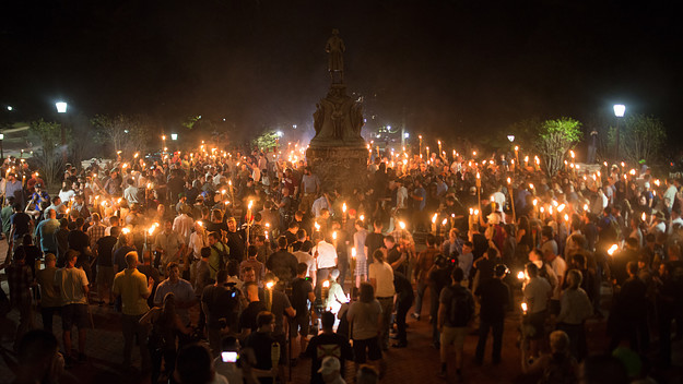 white supremacists in virginia assembling
