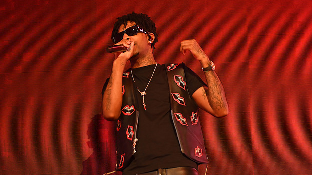 21 Savage performs onstage at State Farm Arena on September 27, 2021 in Atlanta, Georgia