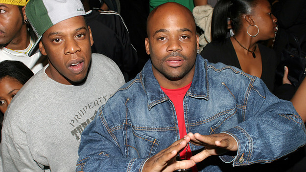 Jay Z and Dame Dash pose in 2004 for a pic